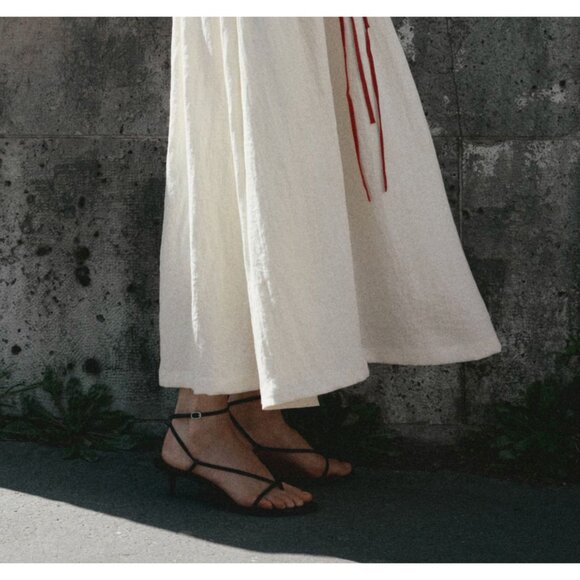 MANGO MNG Heeled Strappy Sandals Thin Strap Kitten $80 NWOB 39 - Picture 3 of 7